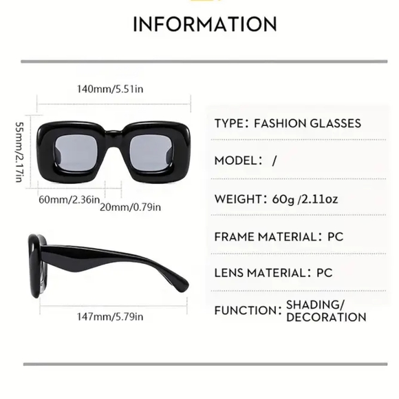 New Boutique Women's Polarized Barbie Pink Bubble Puffy Sunglasses - Picture 2 of 9